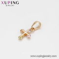 64547 Xuping top quality well design delicate 18k gold cross jewelry set Environmental Copper materials